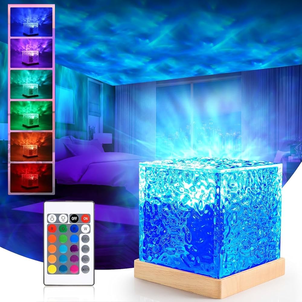 Crystal wave lamp