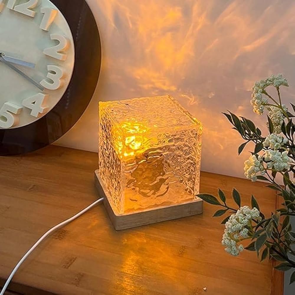 Crystal wave lamp