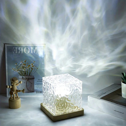 Crystal wave lamp
