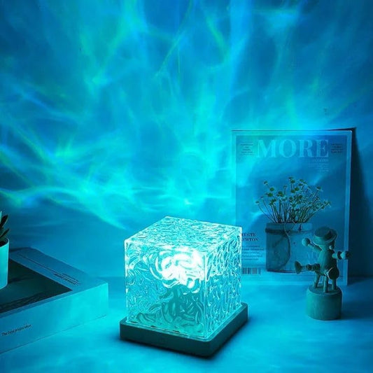 Crystal wave lamp