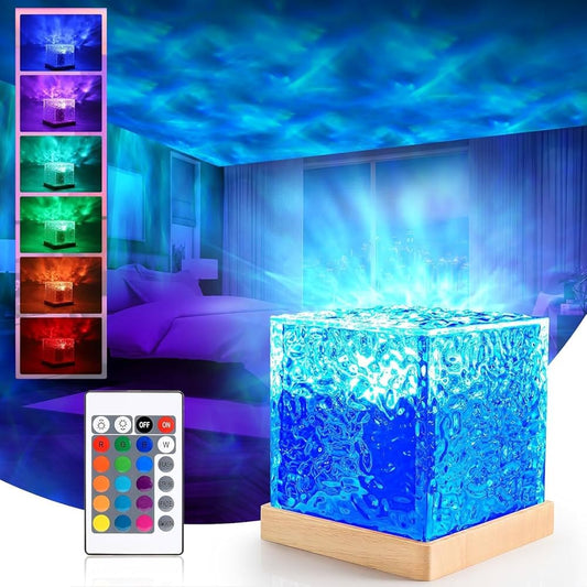 Crystal wave lamp